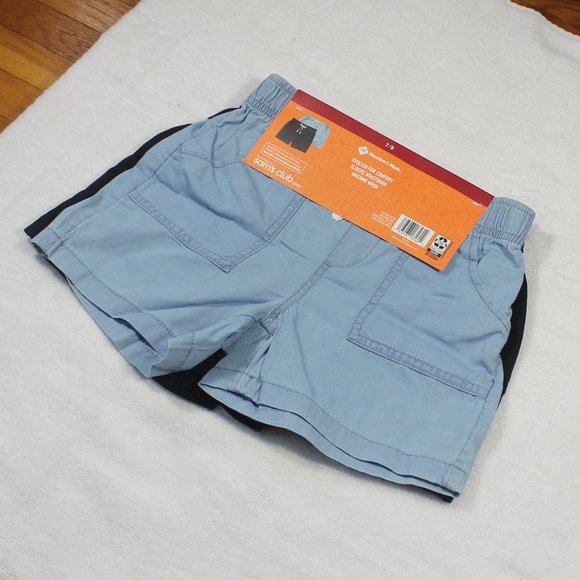 Member's Mark 2-PACK Girl's 7/8 Elastic Waist Woven Shorts - Picture 4 of 5